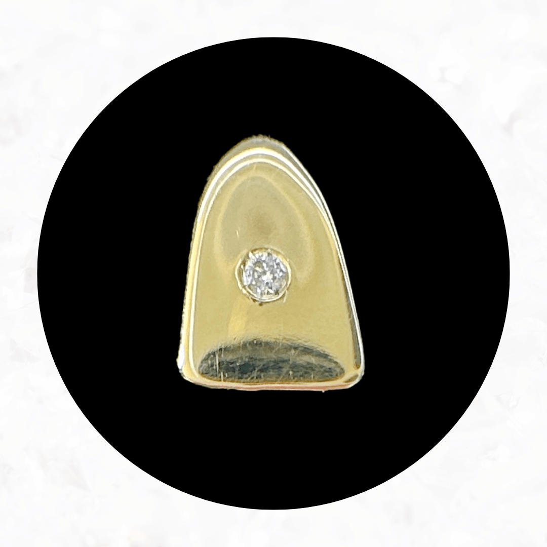 Round Solid Cap Tooth Charm