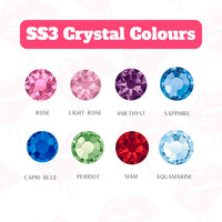 SS3 Crystal Tooth Gem Colour Range