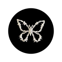 Barbwire Butterfly Tooth Charm