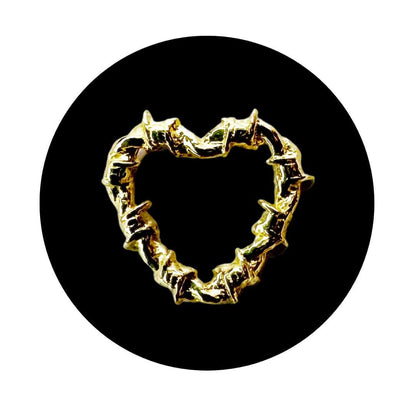 Barbwire Heart Tooth Charm