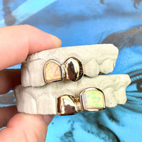 2 Piece Opal Grillz - Grillz Australia