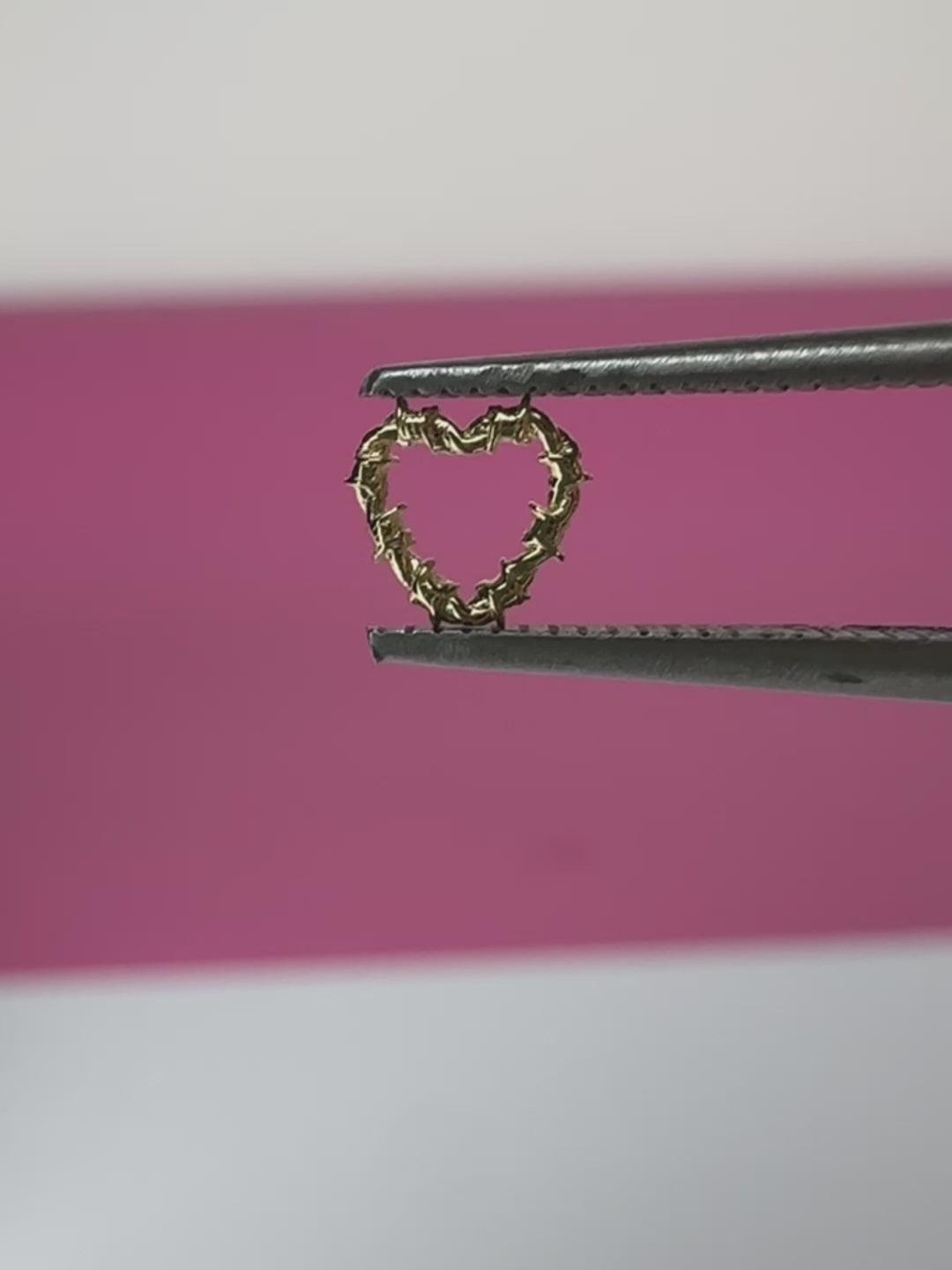 Barbwire Heart Tooth Charm