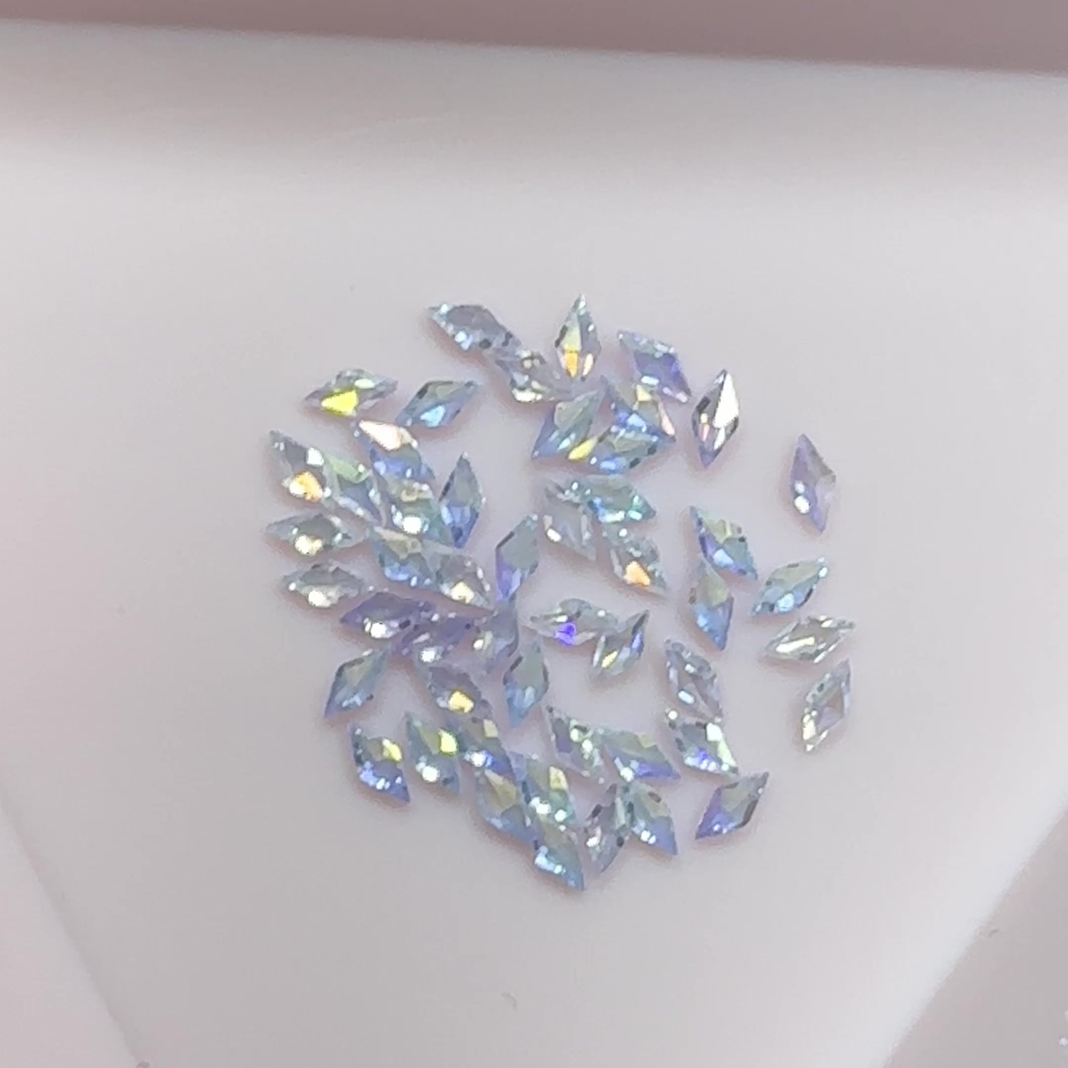 Mini Diamond Zircon Tooth Gems (50 Pieces)