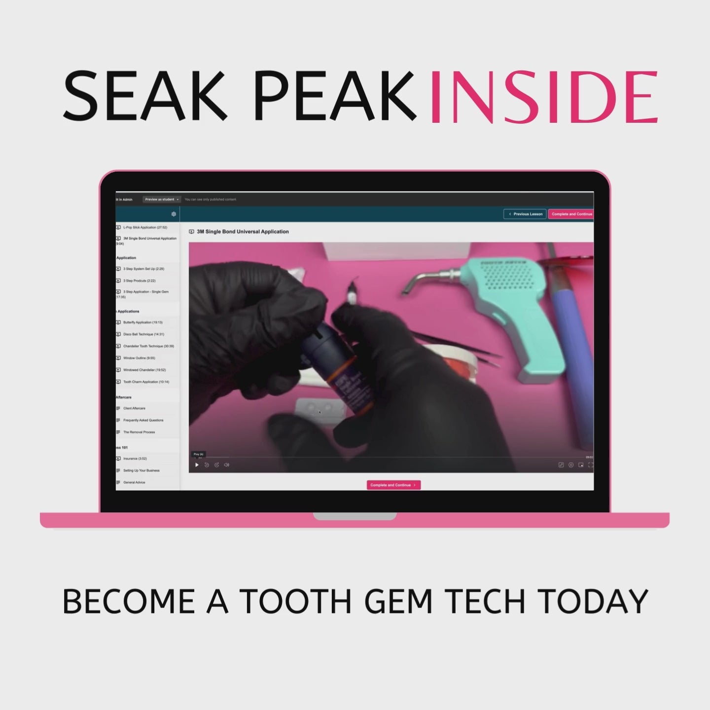 Tooth Gem Tech Training & Starter Kit